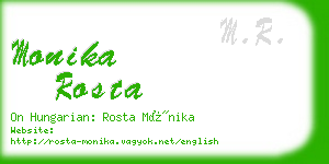 monika rosta business card